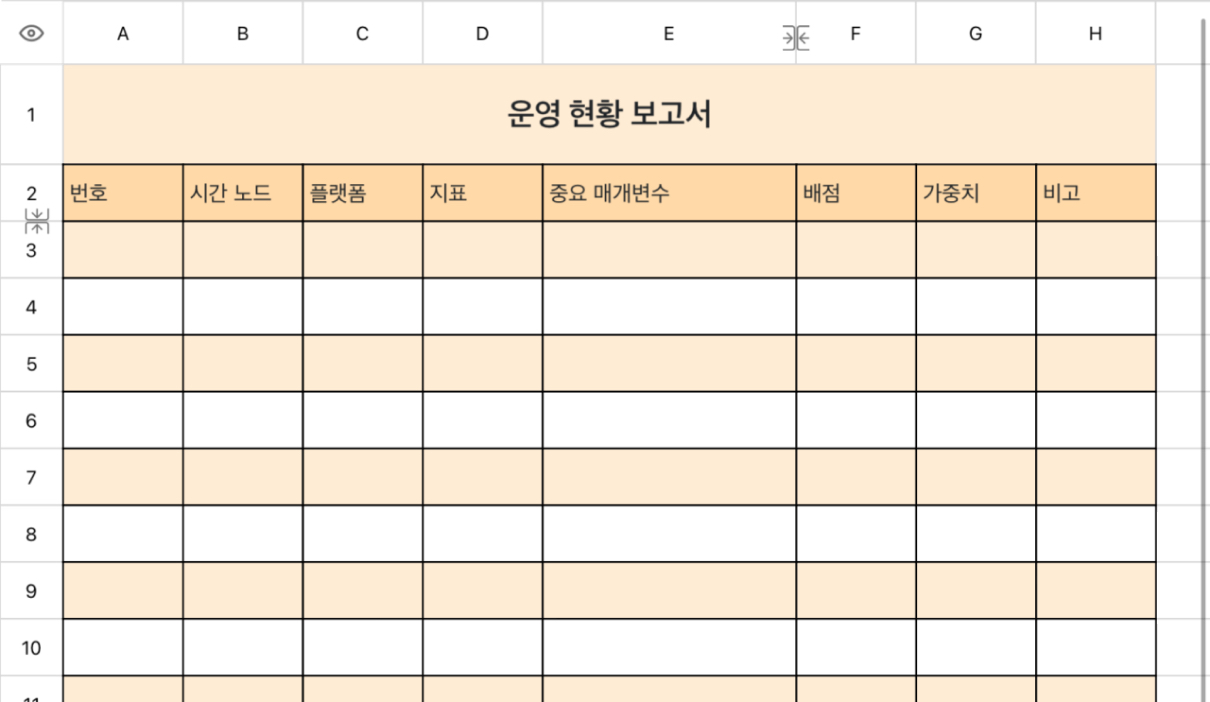 운영 현황 보고서